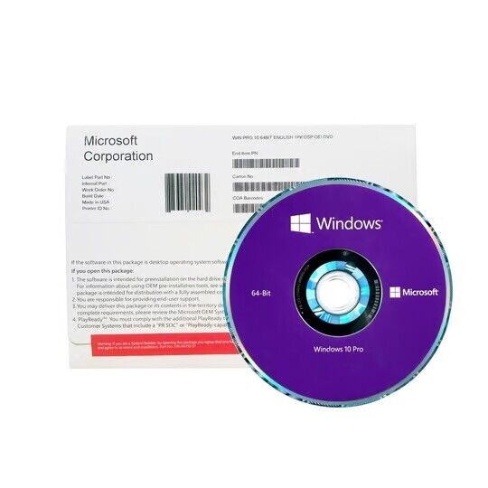 Win 10 Pro 64-Bit OEM DVD